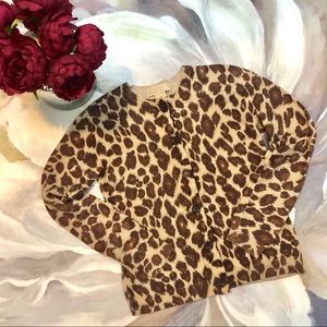 [Michael Kors] button leopard cardigan Size small.